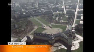 Karlsruhe 1970 aus der Luft [upl. by Giusto]