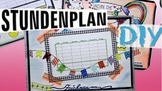 STUNDENPLAN  BACK TO SCHOOL  DIY  GESTALTEN [upl. by Barina]