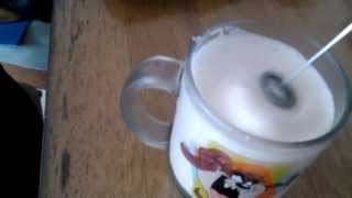 Aerolatte Review Frothing Cold Milk In Under 1 Minute [upl. by Eerolam]