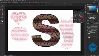 How to Fill Text in Character and Custom Shapes amp Selection in Photoshop [upl. by Eresed]