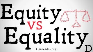 Equity vs Equality Philosophical Distinction [upl. by Ahseken]