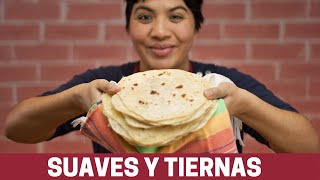 Como Hacer Tortillas de Harina muy fáciles y suaves  Flour Tortillas [upl. by Neelyam]