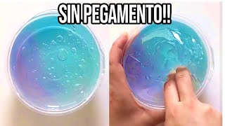 HAZ SLIME CON 1 INGREDIENTE💦 Probando Recetas SIN Pegamento [upl. by Leonanie691]