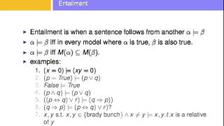 knowledge base agents logical and a bit of entailment [upl. by Lenoyl]