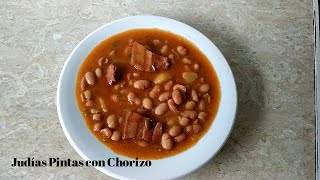 Judías Pintas con Chorizo  Fáciles de hacer [upl. by Namaan94]