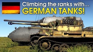 Climbing the ranks with GERMAN TANKS  War Thunder [upl. by Aserej331]