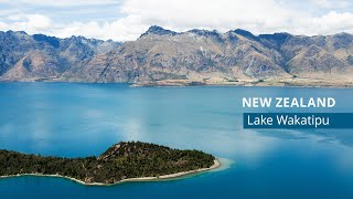 New Zealand Lake Wakatipu and famous Remarkables mountain range [upl. by Aiuqat]