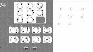 IQ TEST matrix 34 SOLVED AND EXPLAINED [upl. by Eniaral]