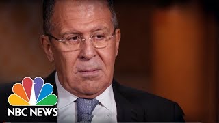 Russias Foreign Minister Sergey Lavrov Full Interview  NBC News [upl. by Noived652]