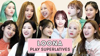 LOONA Reveals Whos the Best Dancer Rapper and More  Superlatives [upl. by Saxon]