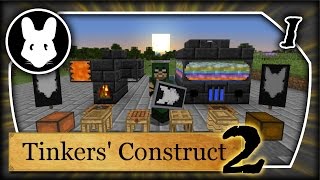 Tinkers Construct 2 Getting Started Part 1 Minecraft 110 BitbyBit The Beginning amp Tables [upl. by Am]