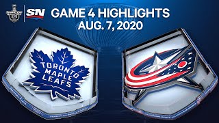 NHL Highlights  Maple Leafs vs Blue Jackets Game 4  Aug 7 2020 [upl. by Courcy871]