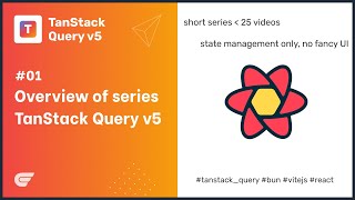 Tanstack Query 01  Series overview [upl. by Eeliram]